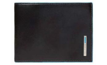 Men's wallet Piquadro Blue Square, genuine leather, black [pu257b2r/n]