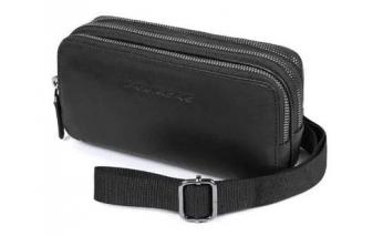 Клатч мужской Piquadro Black Square, натуральная кожа, черный