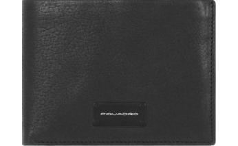 Wallet for men Piquadro Harper, genuine leather, black (1580936)