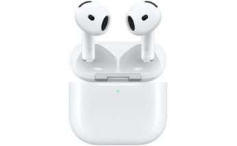 Наушники Apple AirPods 4 ANC A3055,A3056,A3059, Bluetooth, вкладыши, белый (2060388)