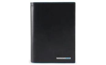 Обложка для документов Piquadro Blue Square, натуральная кожа, черный (1554592)