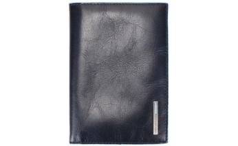 Passport cover Piquadro Blue Square, genuine leather, blue (1499838)