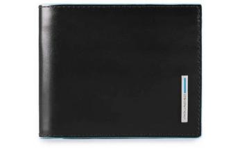 Men's wallet Piquadro Blue Square, black, genuine leather
