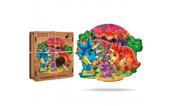 Пазл деревянный Active Puzzles Семья трицератопсов