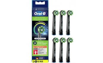 Насадки для зубных щеток Oral-B CrossAction EB50RB-6 Black/черный 6 шт