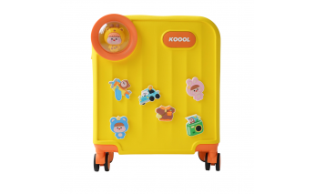 Чемодан детский Koool Family 21х37х46 см, желтый