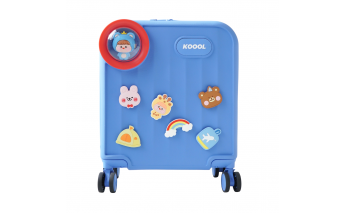 Чемодан детский Koool Family 21х37х46 см, синий