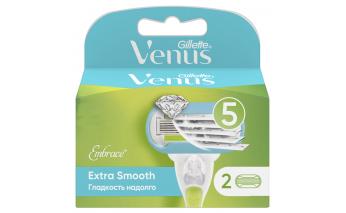 Кассеты сменные для бритвы Gillette Venus Extra Smooth Embrace 2 шт.