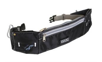 Belt bag Doog Maxi, black and grey, 42x10x1.5 cm