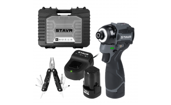 Шуруповерт ударный Stavr SID 16BL-160V-2K (2х2.0 Ач, ЗУ, кейс)