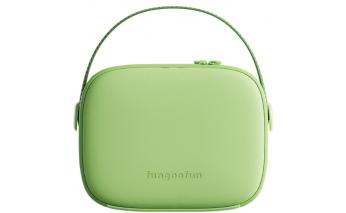 Cosmetic bag with mirror Fungoofun, backlight F536, green