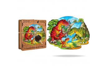 Пазл деревянный Active Puzzles Семья тираннозавров