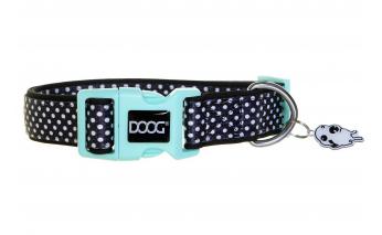 Ошейник для собак Doog Pongo черный в белую крапинку, XS, 16-25 см RA-325241