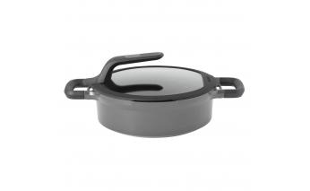 Saucepan with lid Berghoff Gem 24 cm grey 2307422