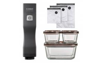 Упаковщик вакуумный бескамерный Caso Vacu OneTouch Eco-Set с контейнерами