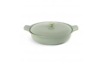 Cast iron saucepan with two handles Berghoff Ron 28 cm 3,3 L green 3900043