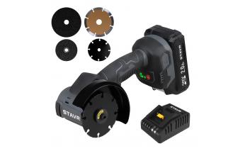 Машина углошлифовальная Stavr SAG 18BL-76V-1 (1х2.0 Ач, ЗУ, коробка)