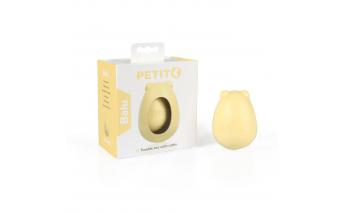 Игрушка-неваляшка для собак Petit Balu с погремушкой, желтая