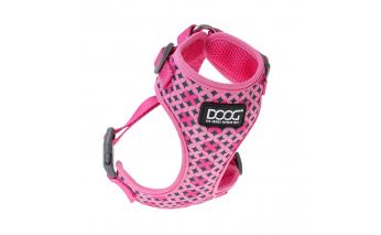 Шлейка для собак Doog Neoflex Toto, розовая с узором, S, 32-44см