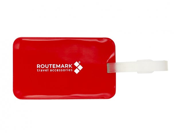 Бирка для багажа Routemark Happy Ways, красная