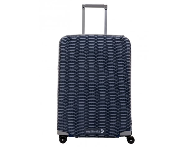 Suitcase cover Routemark Chrome in black M/L (SP240)