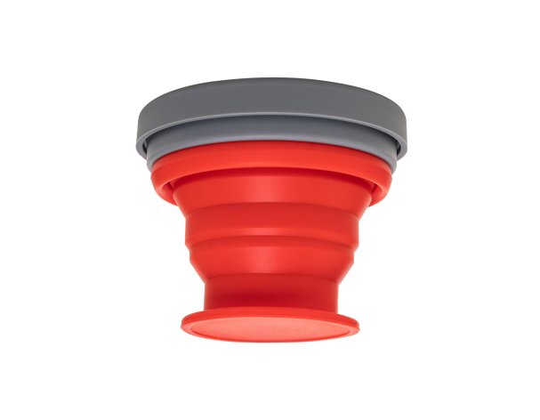 Folding silicone glass Routemark Floppy with lid 200 ml