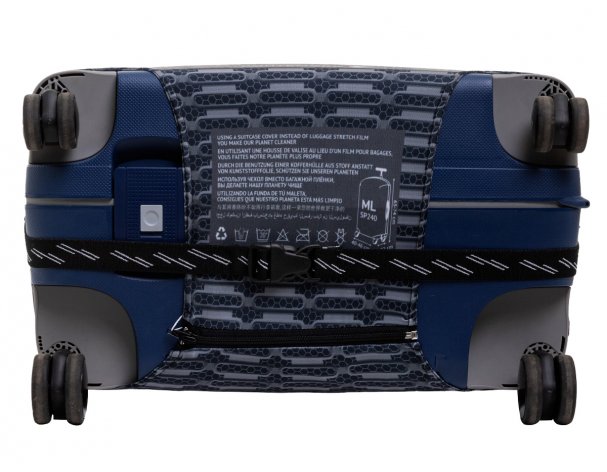 Suitcase cover Routemark Chrome in black M/L (SP240)
