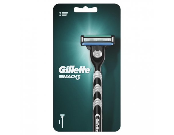 Станок бритвенный Gillette Mach3 + 8 сменных кассет Mach3