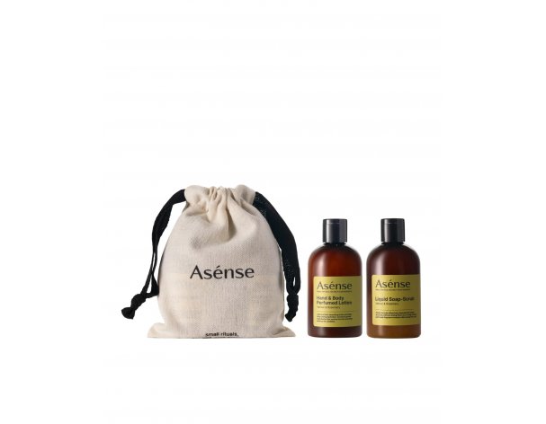 Soap-scrub and lotion Asense Vetiver & Rosemary, 2x100 ml