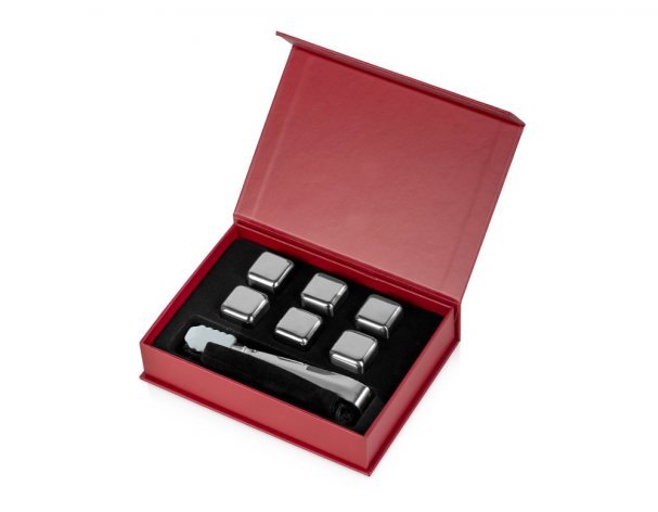 Whiskey set Master of Wine Skye with steel cooling stones, tongs, and a pouch in a box