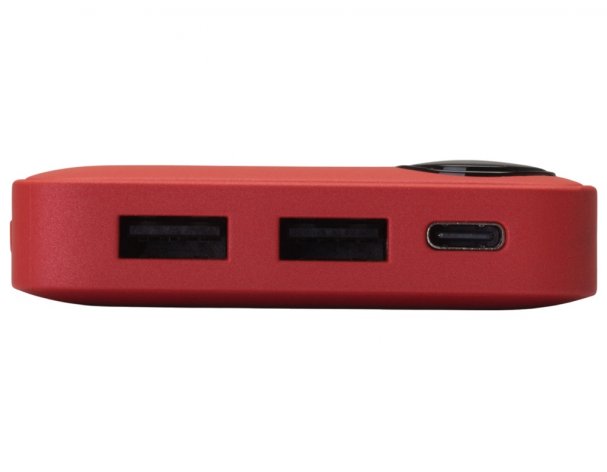 Аккумулятор внешний с дисплеем Evolt Mild, 10 000 mAh, красный (591231)