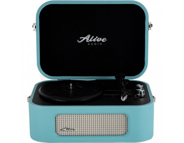 Vinyl record player Alive Audio Stories Turquoise STR-06-TS