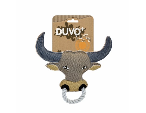 Canvas dog toy Duvo+ Buffalo, grey, 26x27cm