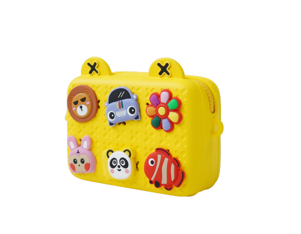 Children's bag with jibbits Koool Family K10, yellow