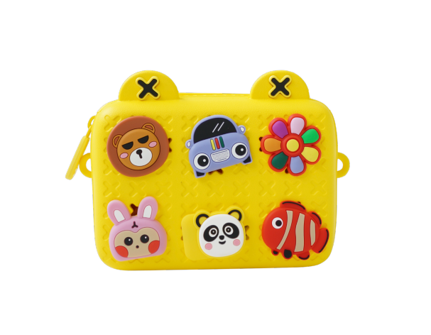 Children's bag with jibbits Koool Family K10, yellow