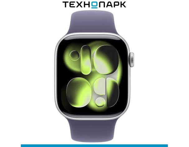Смарт-часы Apple Watch Series 11 Aluminum GPS 42 мм серебристый S/M, спортивный ремешок