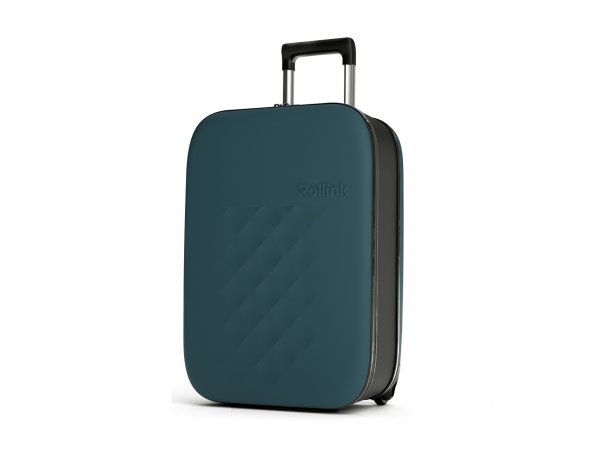 Suitcase folding Rollink Vega II, 55x40x20 cm, 2 wheels, blue-green (105-21-330-380-100)