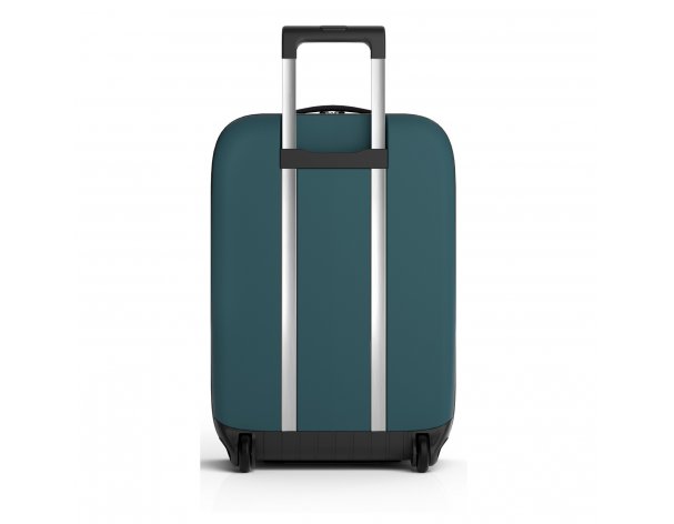 Suitcase folding Rollink Vega II, 55x40x20 cm, 2 wheels, blue-green (105-21-330-380-100)