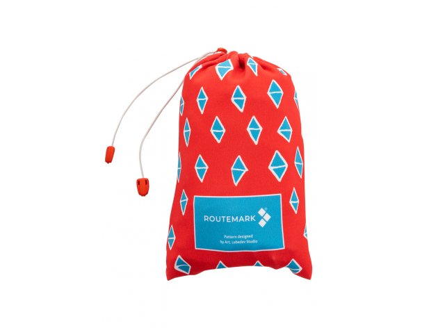Cover for a suitcase Routemark Rhombus in red S (SP310)