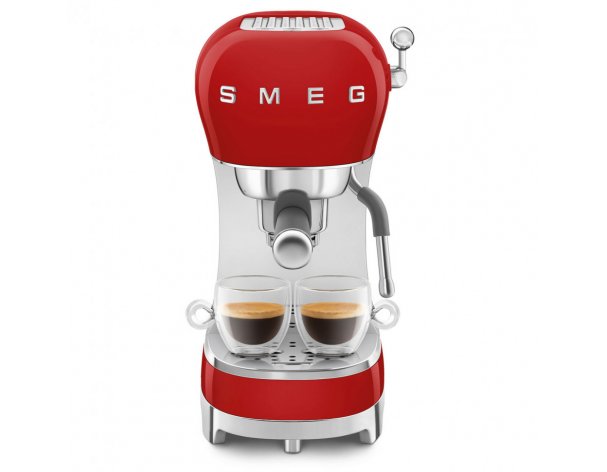 Carob coffee maker Smeg ECF02RDEU red