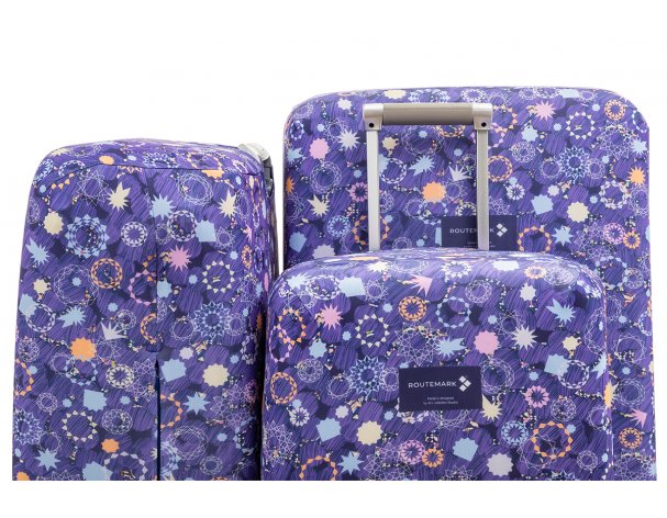 Cover for a suitcase Routemark Spangles, sparks, confetti S (SP310)