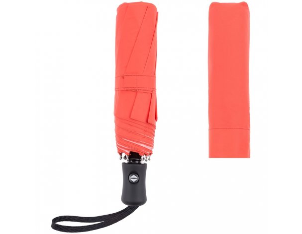 Folding umbrella Molti Manifest Color with a reflective dome red RA-133835