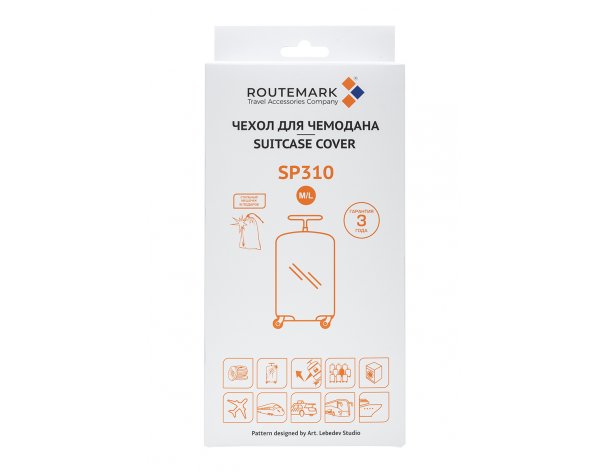 Suitcase cover Routemark Through the Looking Glass-1 M/L (SP310)