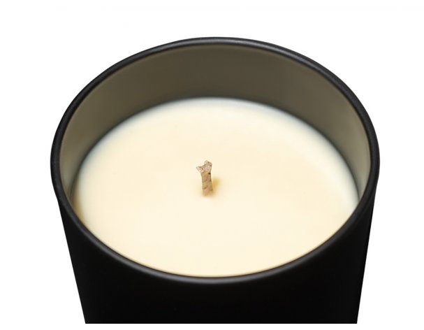 Scented candle Lights of Moscow in a black Mystery glass, Exclusive collection, 250 ml (268811N)