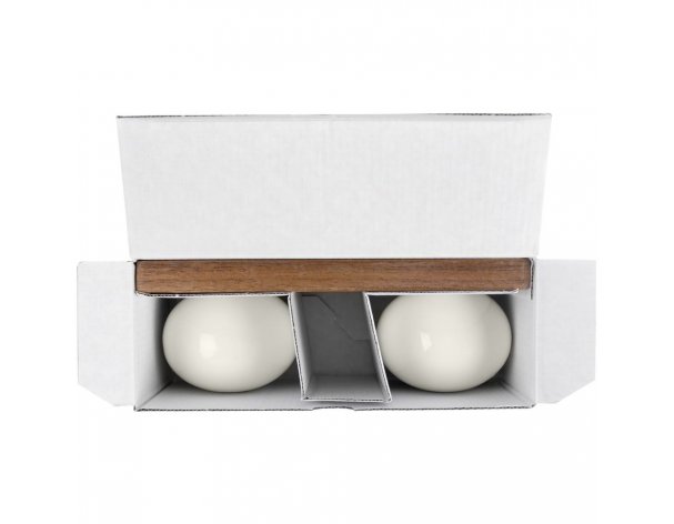 Set of salt and pepper shakers Altavolo Piacente white RA-141358