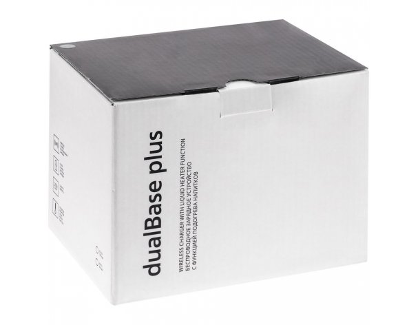 Кружка с подогревом и беспроводной зарядкой Indivo dualBase plus, белая (15783.60)