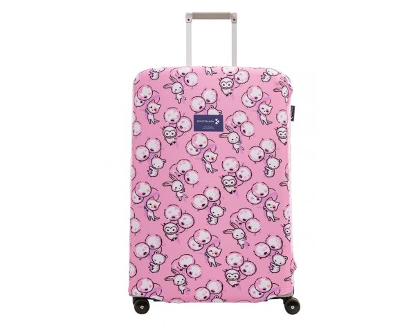 Cover for a suitcase Routemark White & Fluffy L/XL (SP310), Art. Lebedev Studio