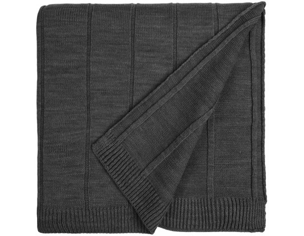 Blanket Teplo Bambolay, 110x170 cm, dark gray melange (16748.11)