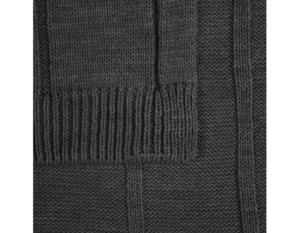 Blanket Teplo Bambolay, 110x170 cm, dark gray melange (16748.11)
