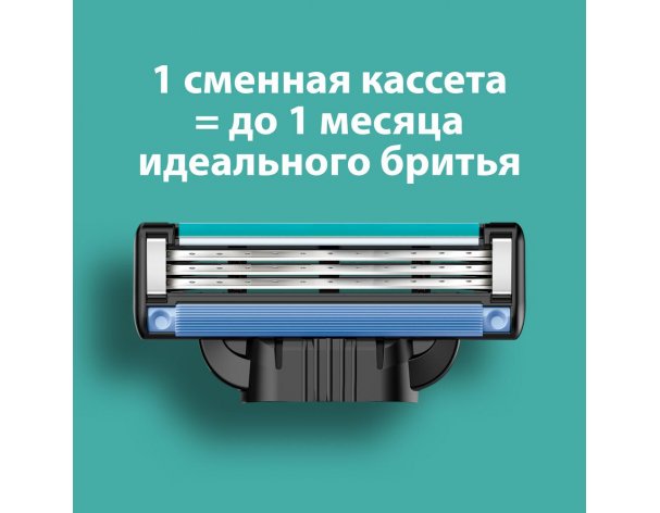 Станок бритвенный Gillette Mach3 + 8 сменных кассет Mach3
